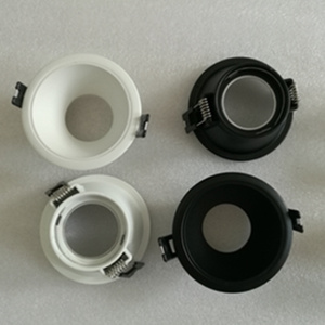 black recessed lighting trim