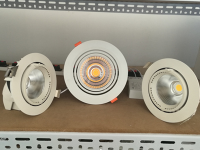 Samples of the LED Gimbal Downlight